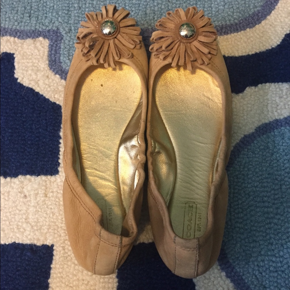 Coach suede flats